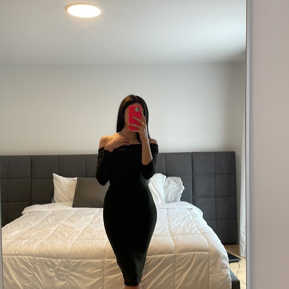 FOREVER21 Dark Green Knit Dress NWOT - Picture 3 of 8